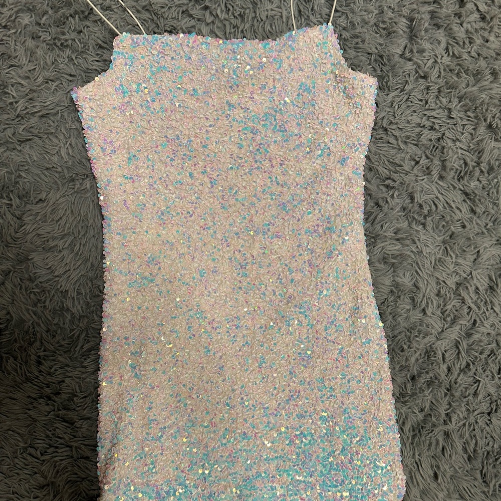 Sparkly Multicolor Sequin Dress